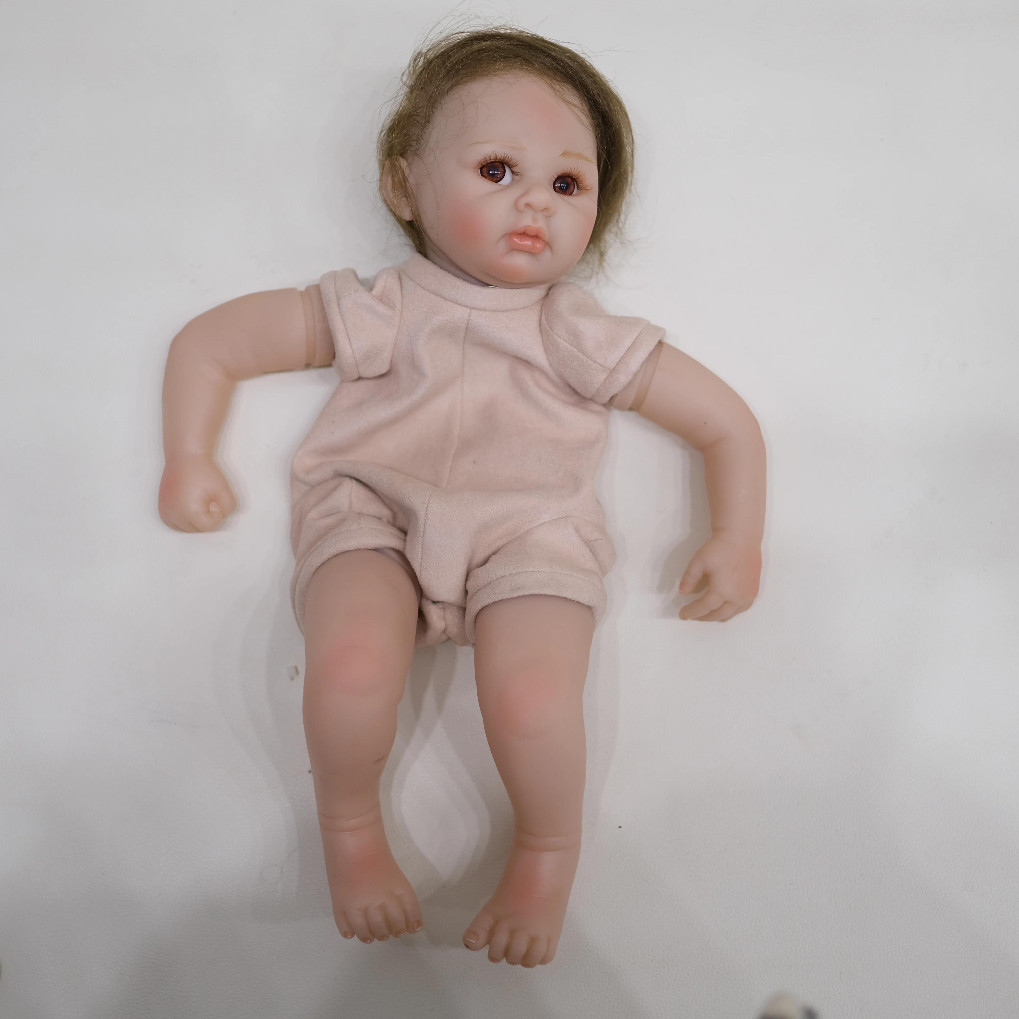 

NPK 19inch Lifelike Reborn Doll Kit Newborn Baby Has Painted Unfinished Doll Parts for Collectors And DIY Projects