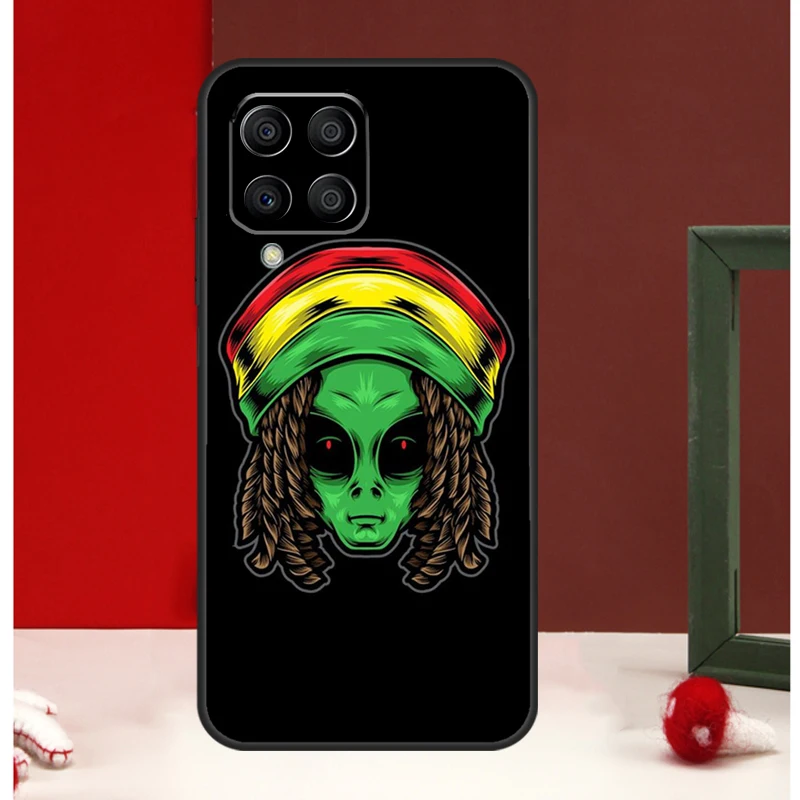 Cartoon Space Alien UFO Cover For Samsung Galaxy M23 M13 M33 M53 M31 M51 M21 M30s M20 M12 M32 M52 M54 M34 M14 Case