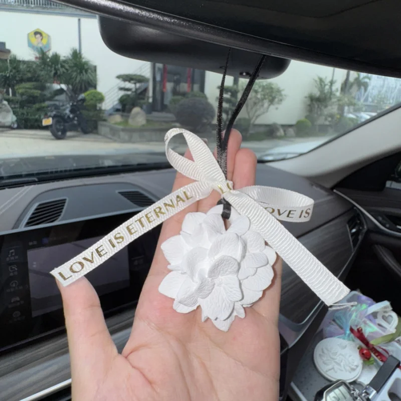 1pc Car Hydrangea Aroma Hanging Decoration Bathroom Bedroom Wardrobe Aroma Plaster Pendant Diffuser Stone wedding gift