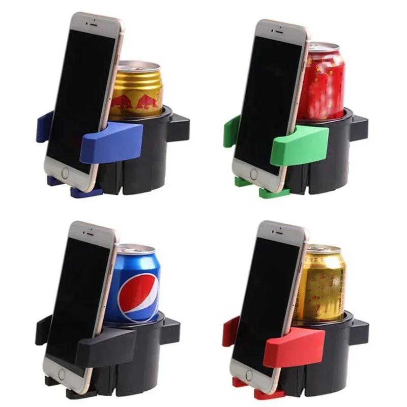 High Quality 2 in 1 Adjustable Car Air Outlet Drink Cup Bottle Holder Mobile Phone Mount Bracket Stand Cradle Can Holder Cradles