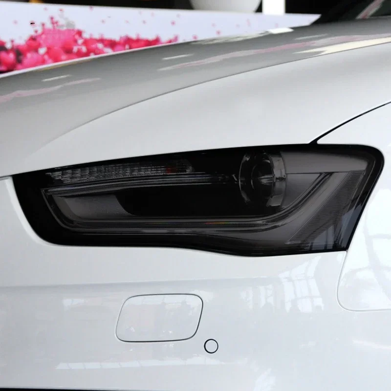 

Car Headlight Protective Film Smoked Black Tint Wrap Vinyl Transparent TPU Sticker For Audi A4 B8 B9 8K 8W S4 RS4