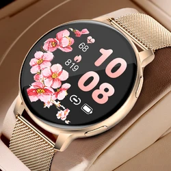 Smart Watch For Women Make Answer Call Voice Assistant Heart Rate Monitor Fitness Tracker Ladies Custom Dials Music Smartwatch