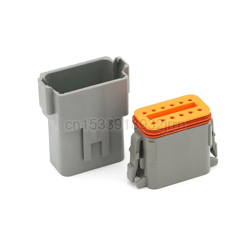 1Set DT Waterproof Automotive Connector Plug Kit DT06-2S/DT04-2P 3P 4P 6P 8P 12P Male Female Plug Socket For Automobile 22-16AWG