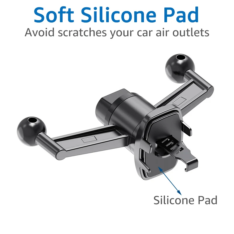 17mm Dual Ball Head Base for Car Mobile Phone Stand Air Outlets Clip Mount Universal Car Air Vent Cellphone Bracket Accessories