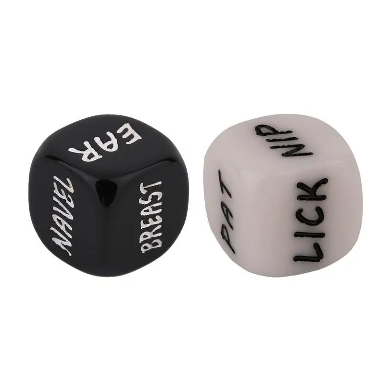 Valentines Couple Dice Board Games Novelty Dices Boy Girl Toys Engraved English Words Love Dices Party Prop Gift For Kids Adults