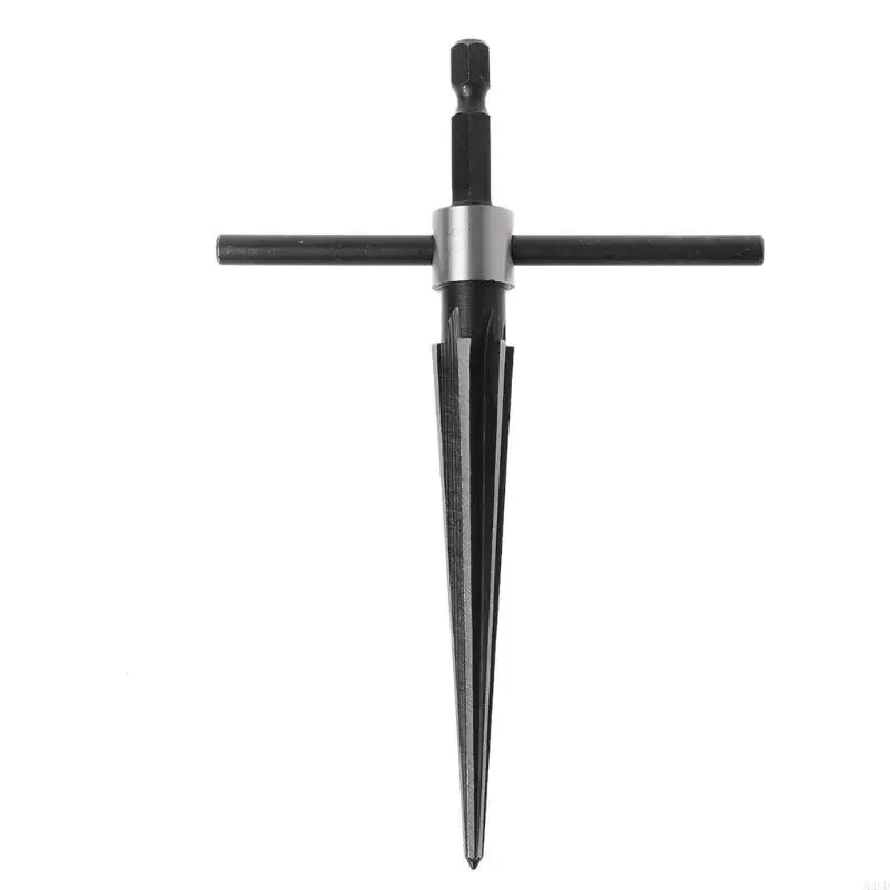 A2UD 3-13mm trou broche pont alésoir à main pour poignée en T conique 6 chanfrein cannelé Bi