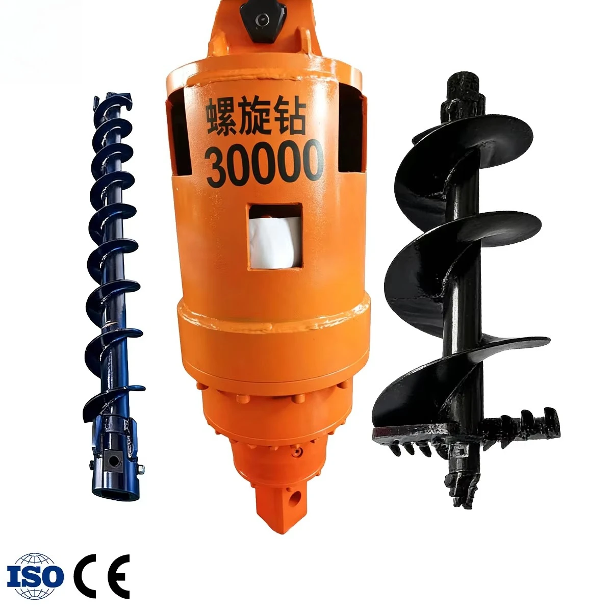 30000Nm 20-28 Ton Excavator Attachment Hydraulic Earth Auger Drive Skid Steer Tractor Backhoe Crane Fence Pole Tree Planting