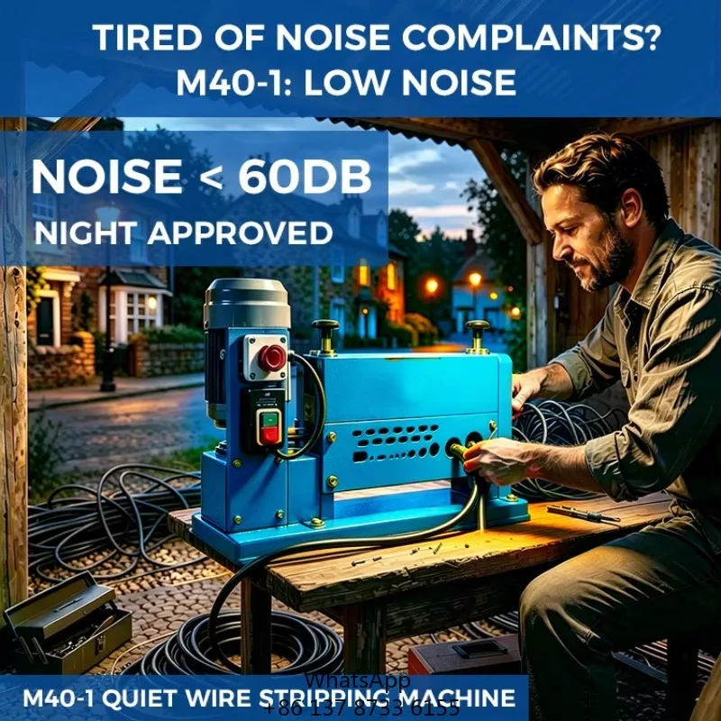 M40-1 4th Generation Newly Upgraded Automatic Dual-Blade Electric Wire Stripping Machine Hot Sale For Scrap Cable Recycling
