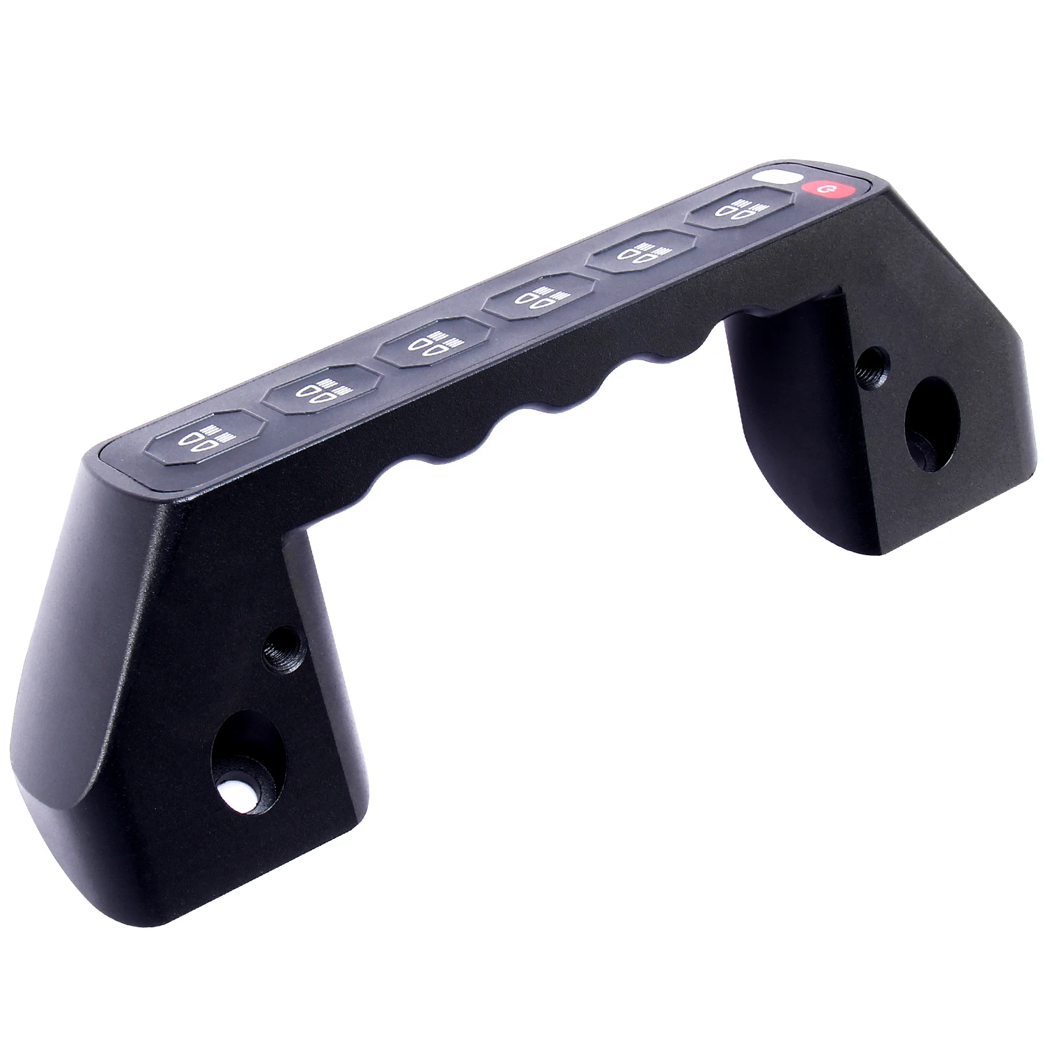 New Original 1:1 Car CNC A Pillar Handle Built In 6 Gang Wireless Switch Panel For Prado 150 2010 To 2023