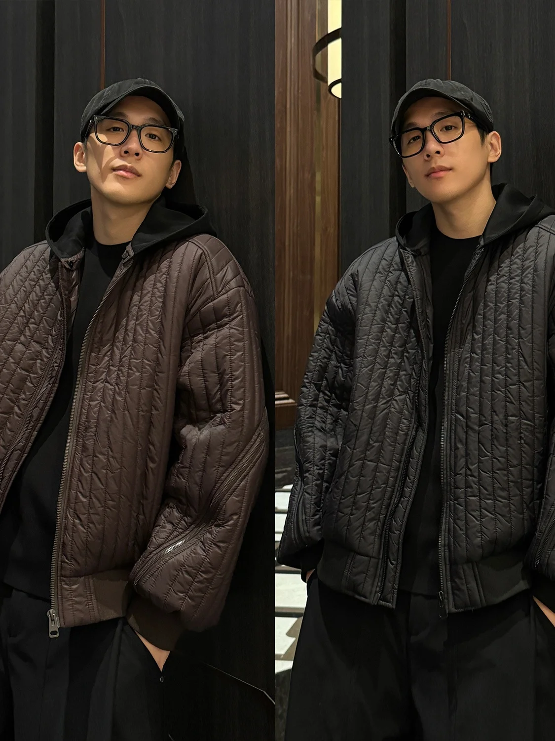 

LazyRoad Detachable Cap Old Money Sle Men's Cotton Jaet Youth Long Sve Zipper Closure Stand Fit Autumn Collection