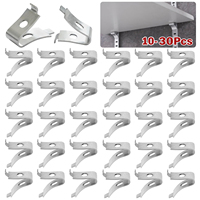 10-30PCS Cabinet Shelf Clips Metal Shelf Clips Adjustable Shelf Bracket Clips Aluminum Shelf Pins Metal Shelving Brackets Clips