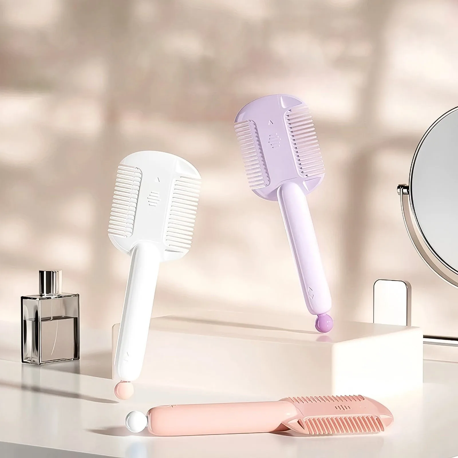 Barber Thinning Hair Razor Comb Thinner Tools Bangs Styling Brush Hairdressing Shaving Blades Trimming Forks Beauty Salon Home