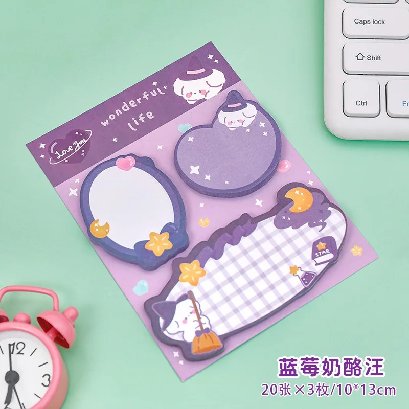 Cartoon Cute Student High Beauty Stationery Supplies N Stickers Notebook Refrigerator Message Fun Learning Office Supplies