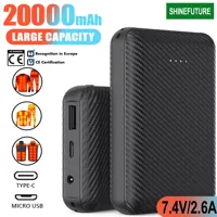 Portable Power Bank DC7.4V Portable Charger 20000mAh External Battery Pack for Heating Vest mobile phone Portable Charging
