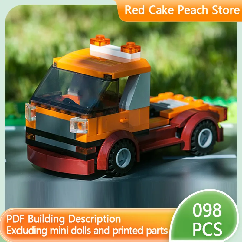 

Модель городской автомобиль MOC, строительные кирпичи, бортовый транспортный грузовик, модульная технология, детские праздничные подарки, сборные игрушки, костюм