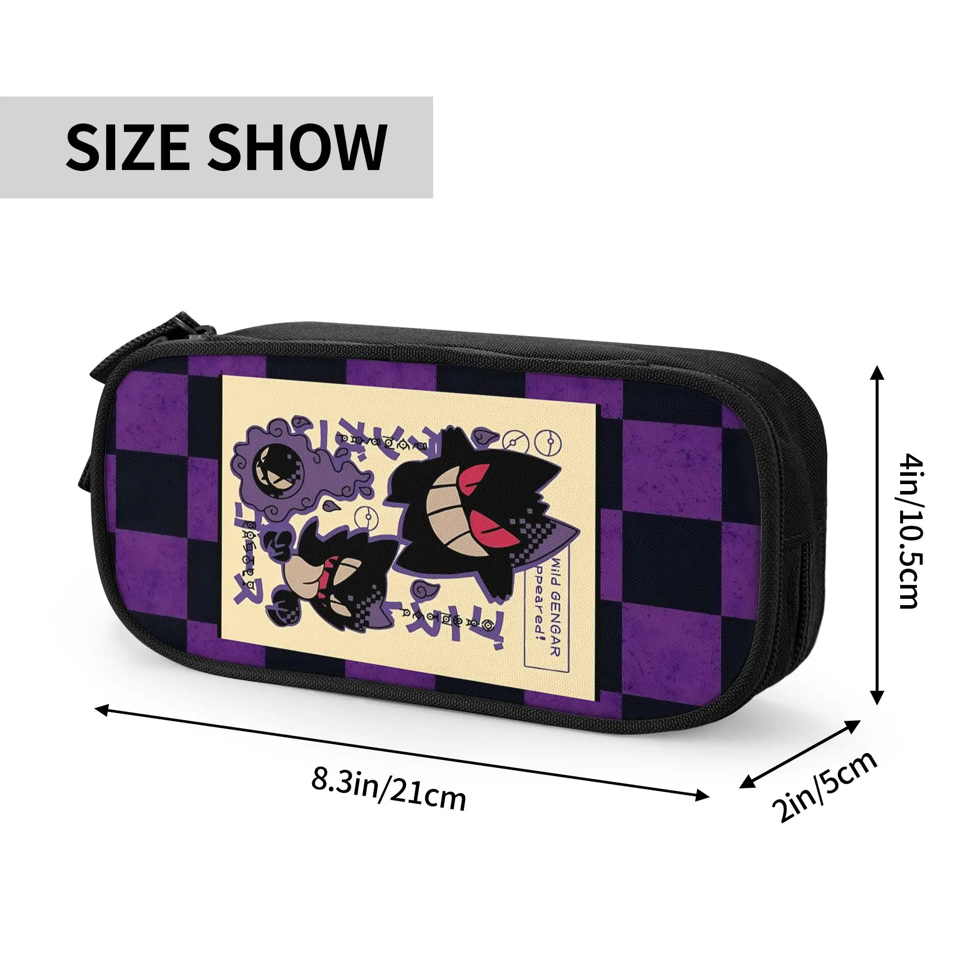 Custom Pokemon Halloween Gengar Large Capacity Bags for Child  Handheld Study Bag for Boys Gilrs Kids