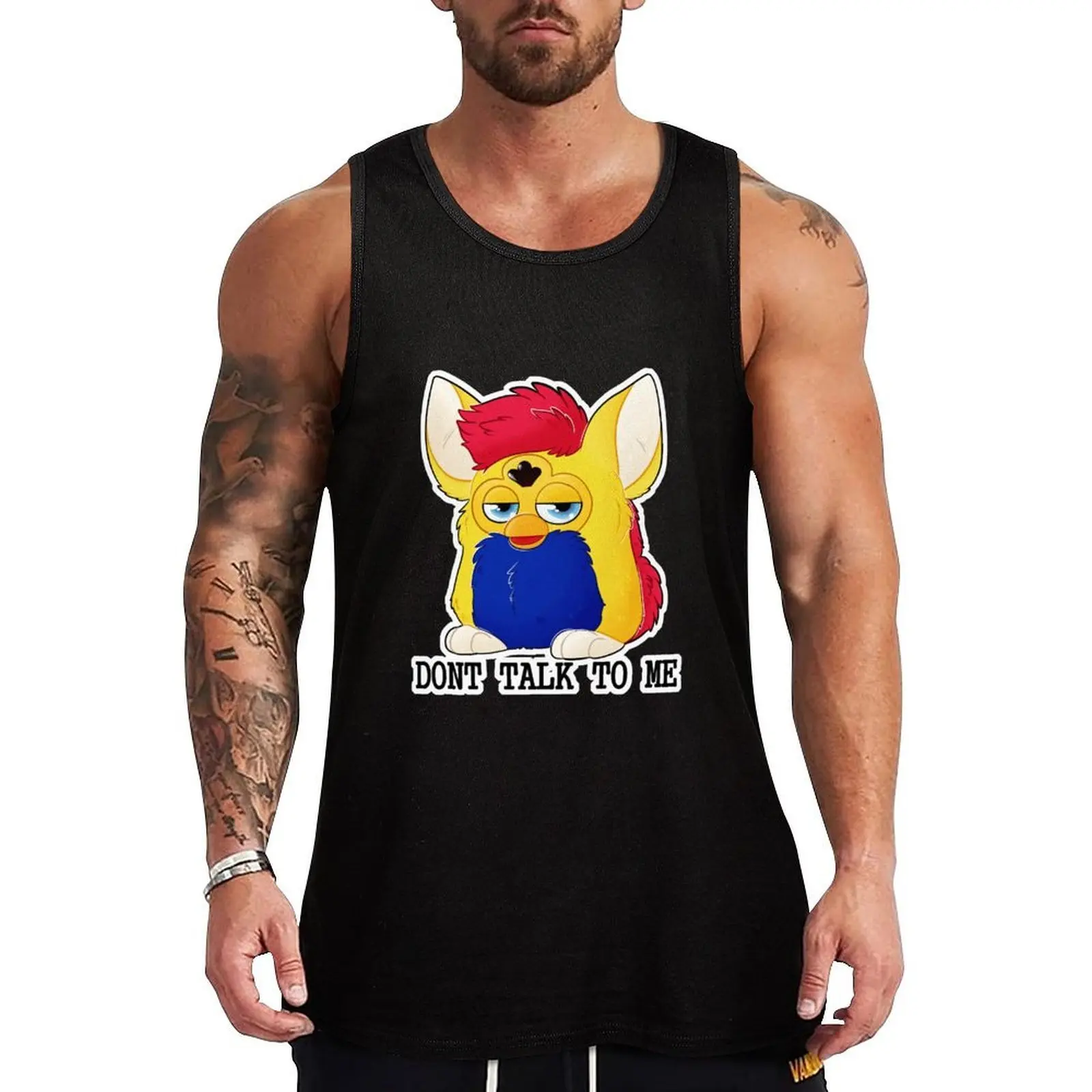

Rude Little Furby Tank Top clothes for men Man summer clothes mens designer clothes T-shirt men