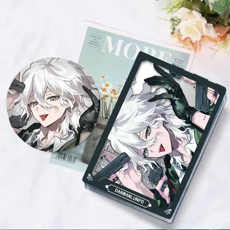 Anime Danganronpa Nagito Komaeda Quicksand Mahjong Acrylic Ornaments Cartoon Model Badge Brooch Clothes Backpack Accessories