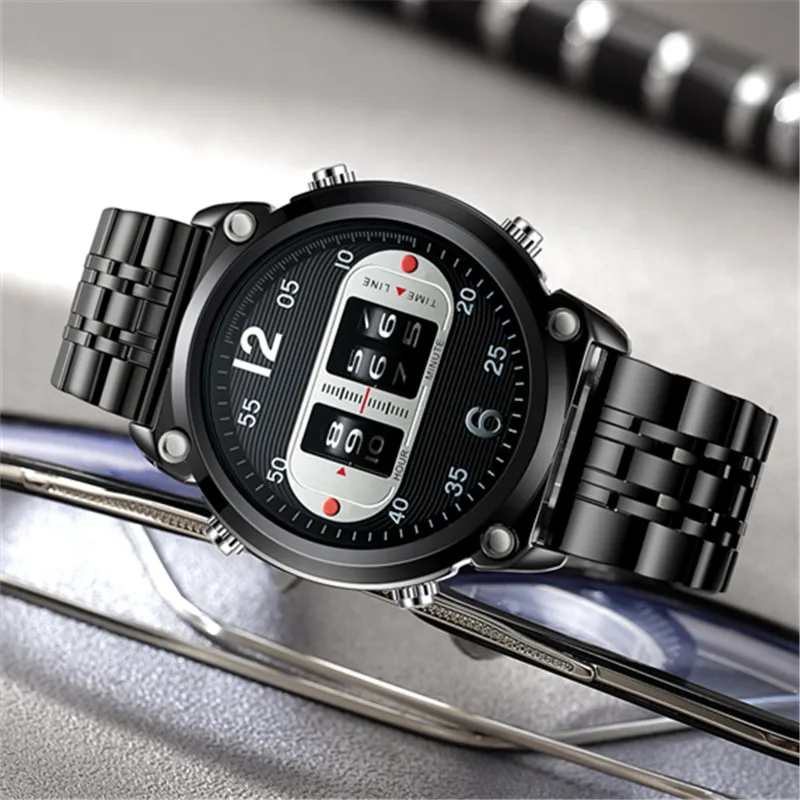 Men Genuine XINEW Brand Watches Fashion Alloy Band Dual Time Multi-function Sports Electronic Watch Black Relogio Masculino 2025