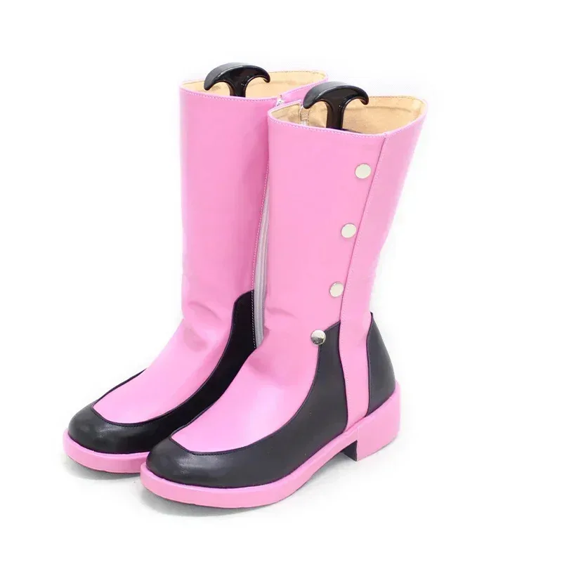 

NewPink Sakura Cosplay Shoes Anime Card Captor Sakura Cosplay Prop PU Leather Shoe Halloween Carnival Boot Custom Made2025