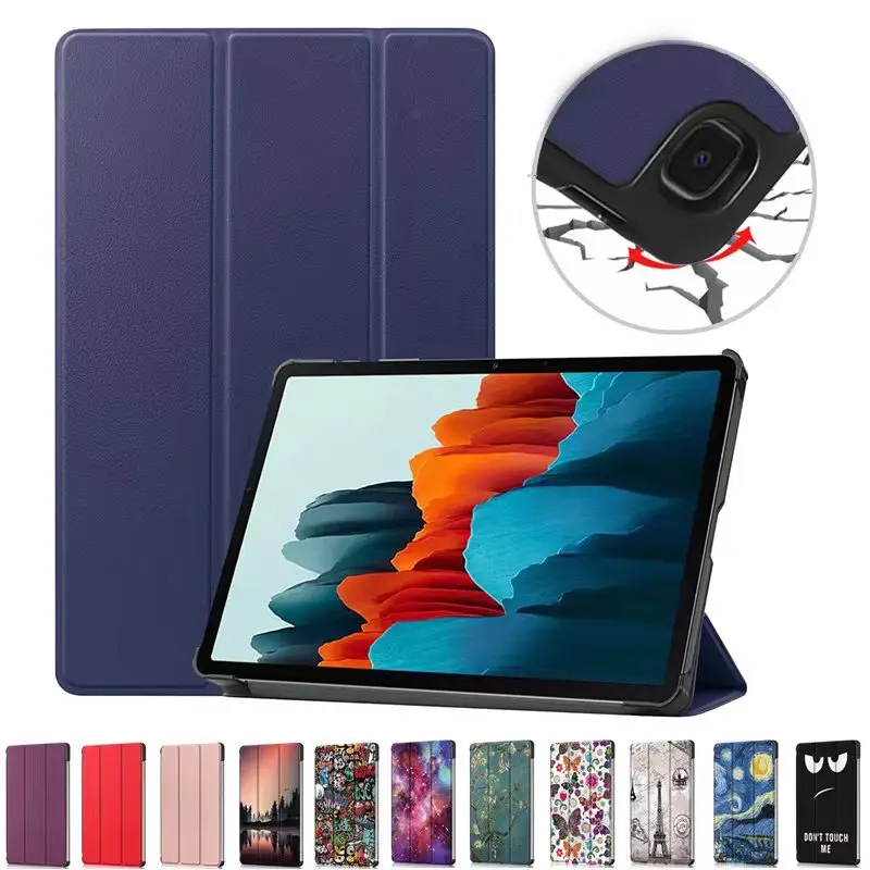 

Smart Case for Samsung Galaxy Tab S6 10.5 T860 T865 inch Folding Stand Tablet Shell for Samsung Galaxy Tab S8 S7 11" Cover Funda