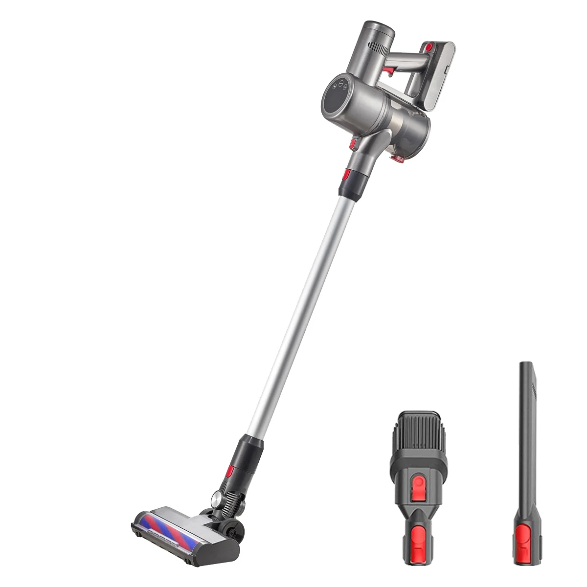 Беспроводной пылесос с самостоянием, пылесосы со светодиодным экраном для дома, для ковров, шерсти домашних животных, паркетных полов