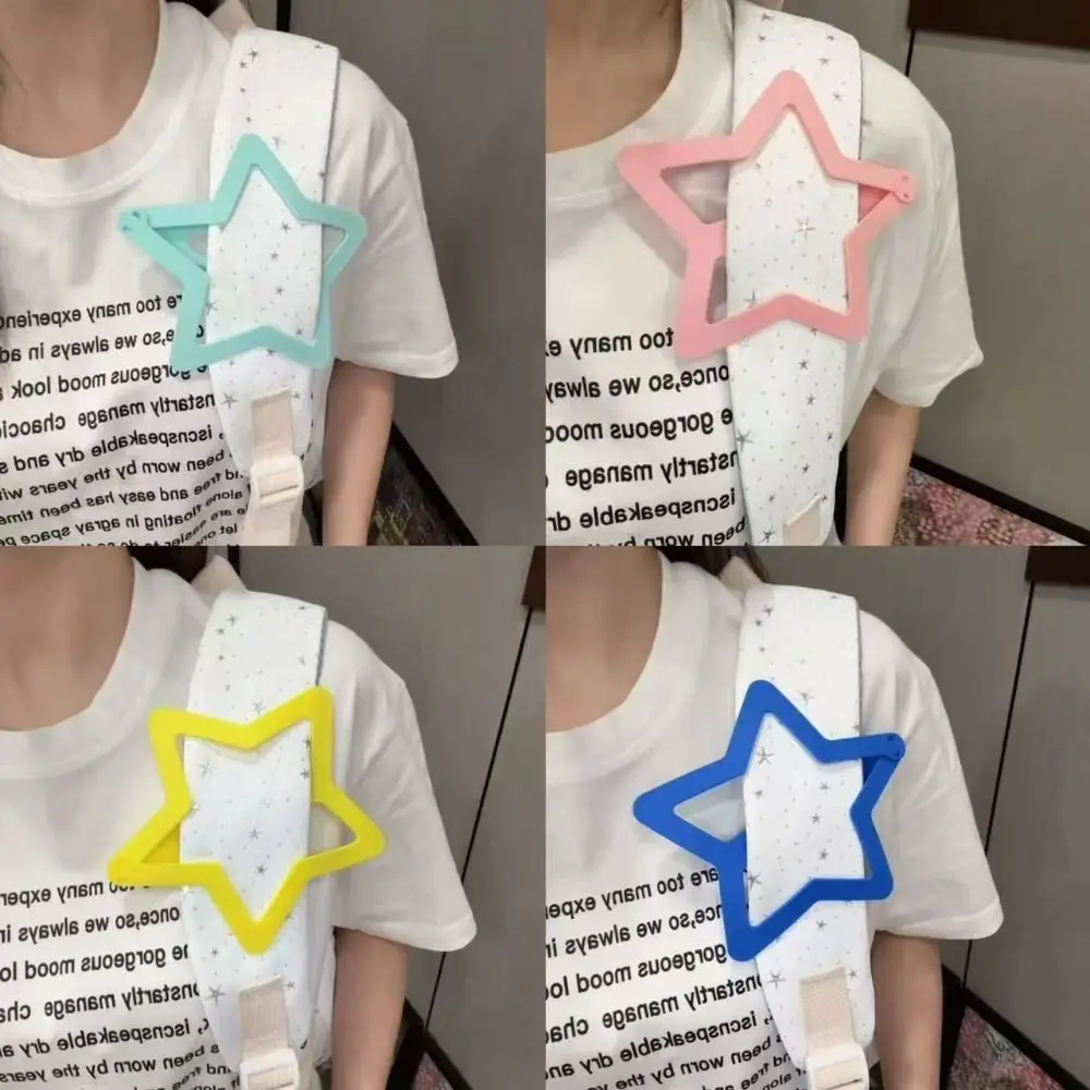 Trendy Creative Extra-large Star Hair Clip INS Solid Color Openwork Star Hairpin Novelty Kawaii Curtain Clip Children's Toys