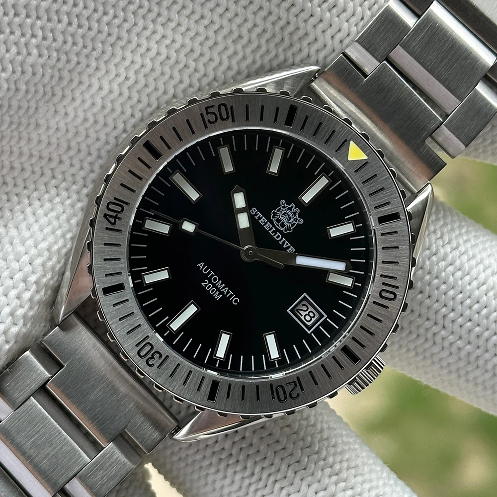 STEELDIVE Official SD1927 BGW9 Lumimous 42MM Case Steel Bezel Sapphire Glass 200M Waterproof NH35 Automatic Mens Dive Watch