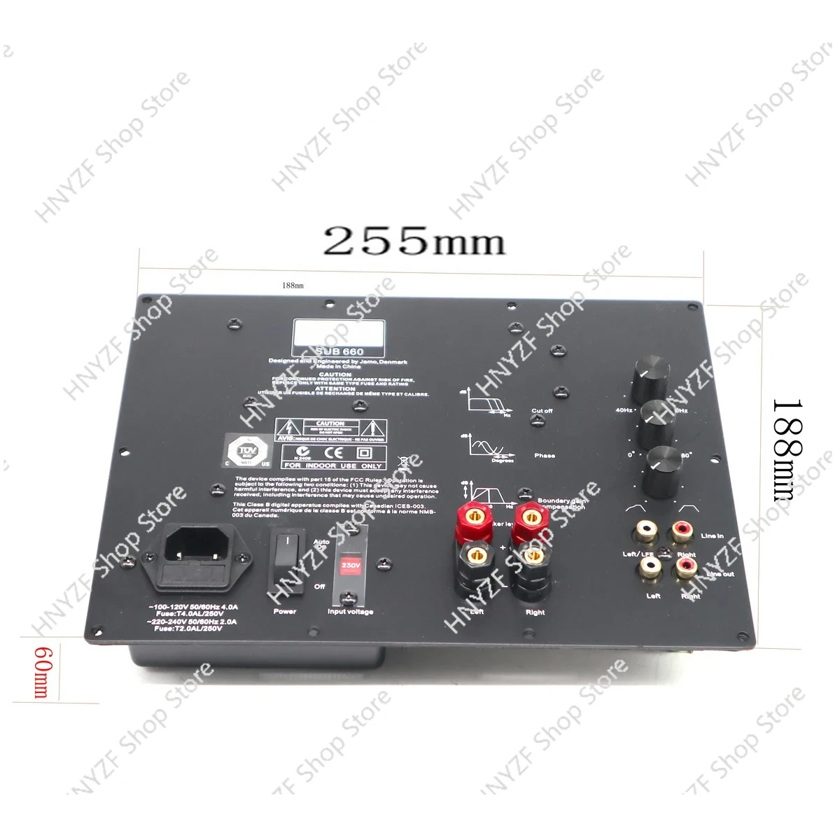 SUB 660 subwoofer board For Jamo digital switching power supply 220V overweight subwoofer amplifier board SUB660
