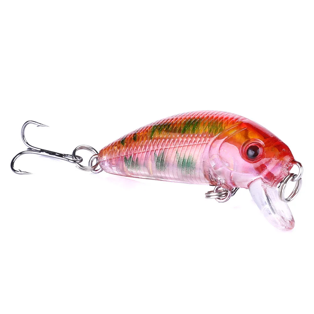 Fishing Lures Minnow 50mm 3.61g Wobbler Artificial Plastic Hard Bait Popper Bass Trout Popper Lure Wobblers For Fishing