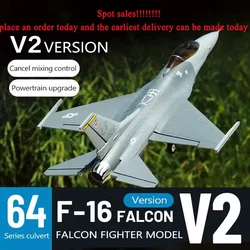 Freewing Rc Samolot 64mm Edf F-16c Falcon Model V2 Elektryczny model samolotu tunelowego