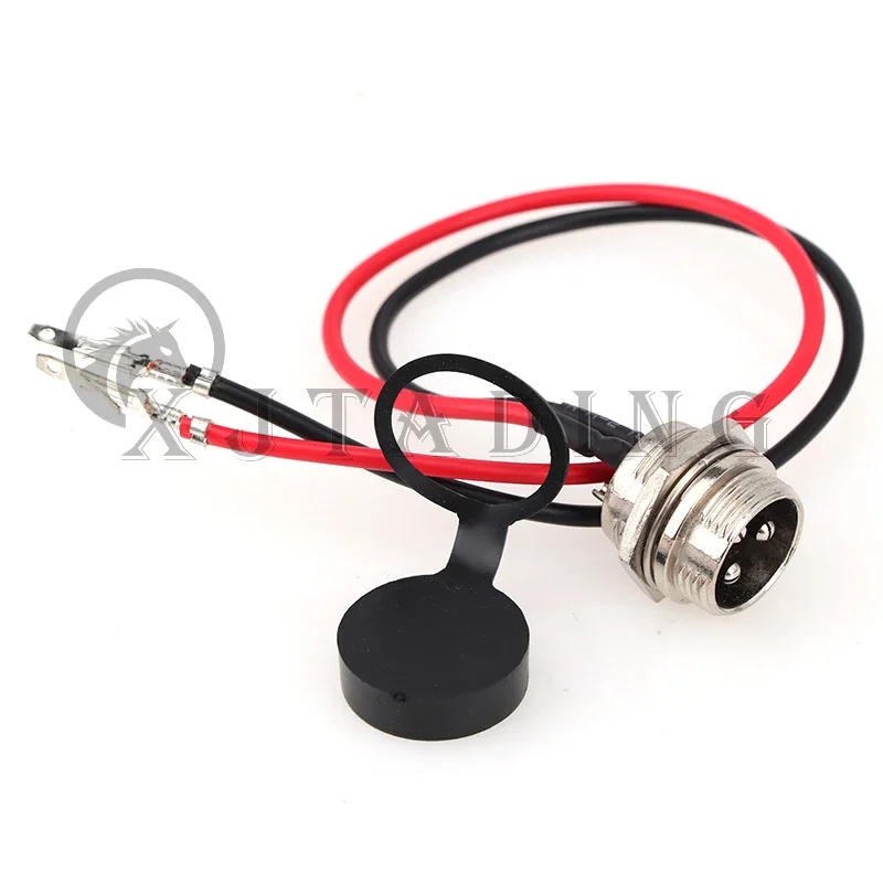 

3-контактная розетка для разъема порта зарядного устройства с водонепроницаемой крышкой для разъемов электрического скутера