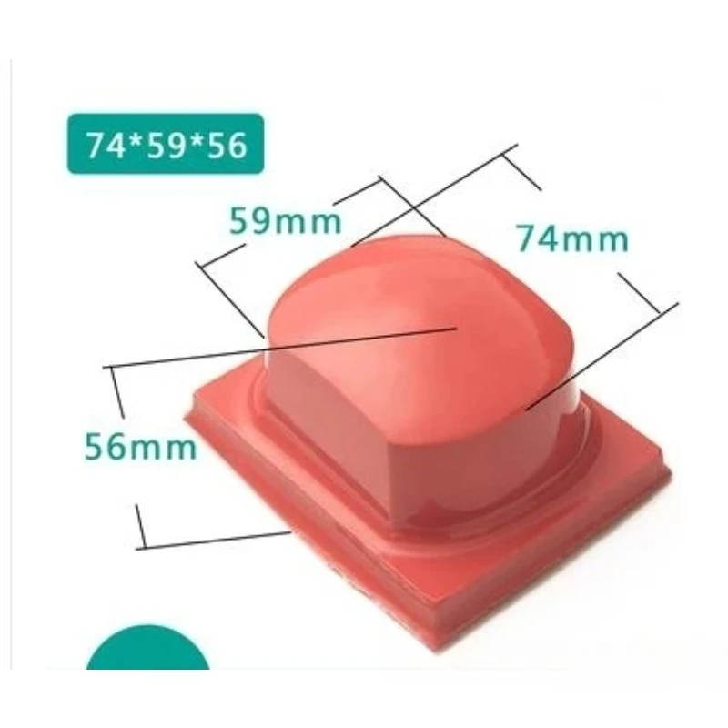 50 Shore Hardness Silicone Pad Printing Head Customized Rubber Stamp for Pad Printing Coding Machine