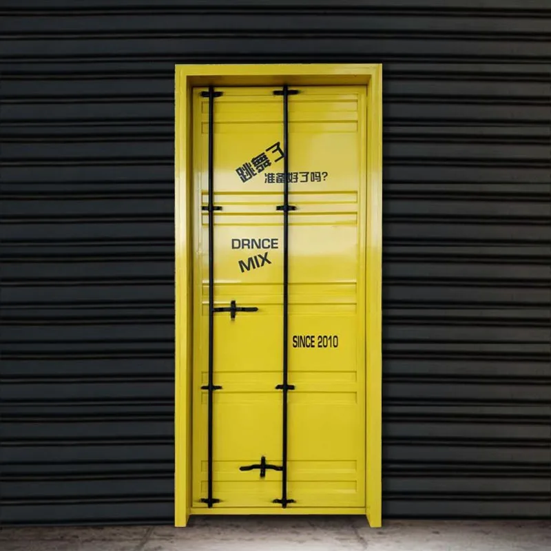Container door B & B industrial wind door net red  bar KTV catering toilet  toilet  personalized