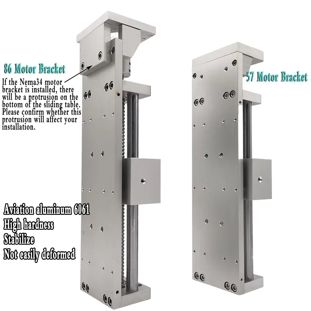 CNC Aluminum Linear Movement Module Platform Dust Cover Heavy Load SBR Guide SFU1605 /1610 100-1000mm Stroke Handwheel Slide