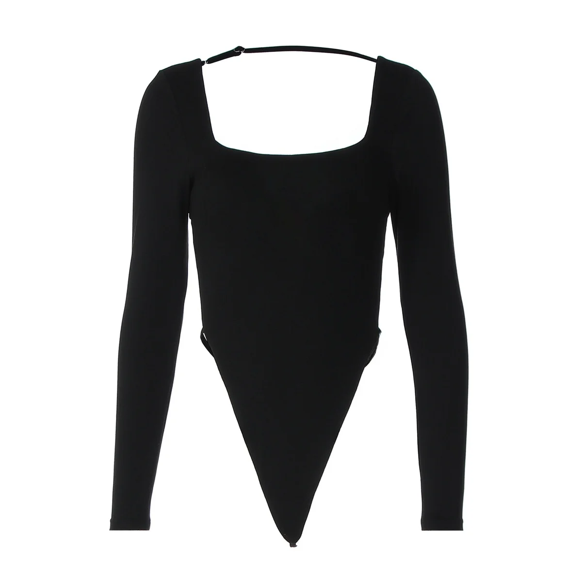 Dames Faion Long Sve Bal Strap Design Slim Fit Sexy Eendelig Herfst 2025, Trendy Vierkante Kraag Hot Girl Pak