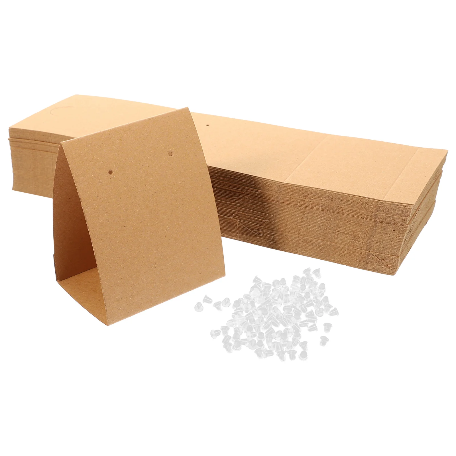 

100Pcs Jewelry Display Cards Earring Holder Cards with Hanging Holes for DIY Packaging Showcase Storage Lightweight Smooth