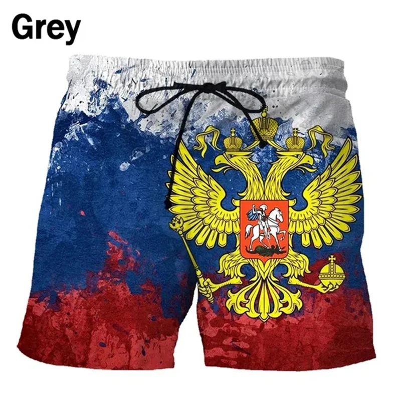 National Russia Flag 3D Printed Beach Shorts Pants Men\'s Women Kids Summer Beach Shorts Homme Swimming Trunks Cool Ice Shorts