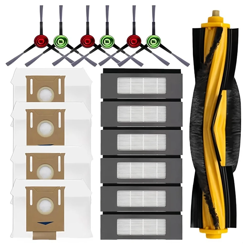 

A13R-For Ecovacs Deebot T8 T8 Aivi T8+T8 MAX Station Robotic Vacuum Cleaner Parts Roller Side Brushes Dust Bags Filter