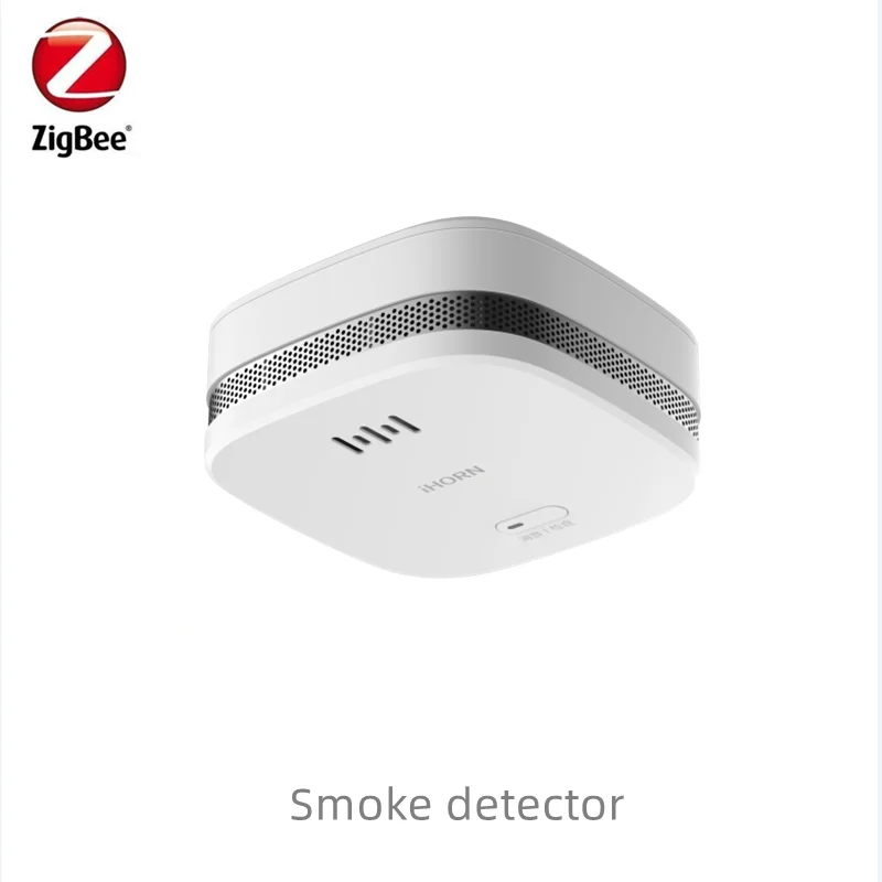 2024 Ihorn Zigbee3.0 Series Smart Gateway With Smoke Detector Gas Sensor And Strobe Flash Siren DIY Alarm System