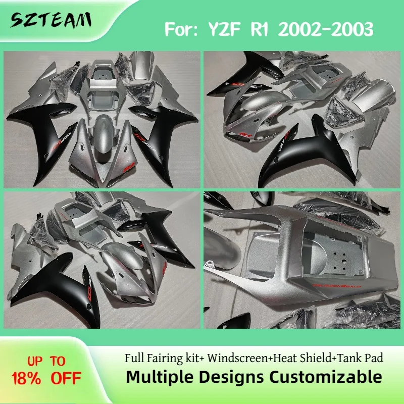 

YZFR1 2002 2003 OEM Style Fairing Kit for Yamaha YZF R1 02 03 Motorcycle ABS Injection Full Body Shell Protective Fairing Kit