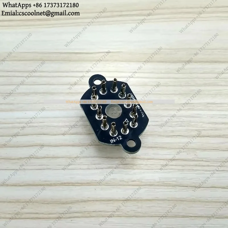 JS01 12 Pin Ceramic Nixie Tube Holder Socket for IN-12 Glow Tube