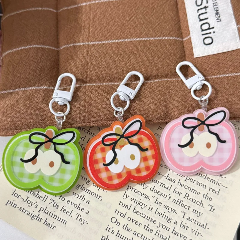 Retro japanese Creative Design Fruit Bow Phone Lanyard Portable Keychian Ring Schoolbag Pendant Cuta Fashion Earphone Pendant