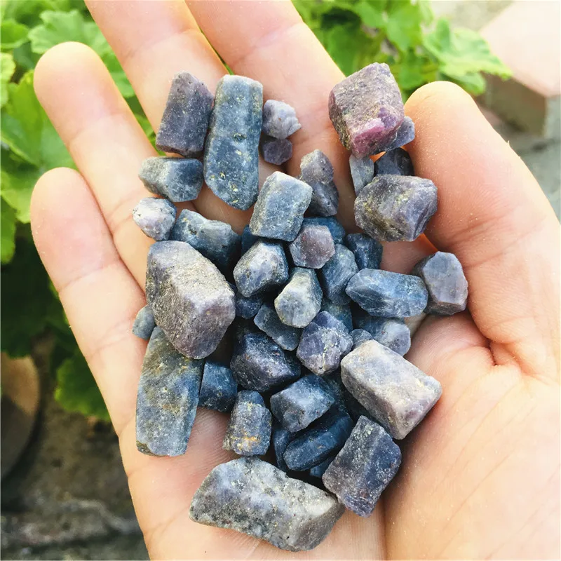 1000g  Rare natural stones and minerals blue corundum rough Sapphire raw gemstone specimen