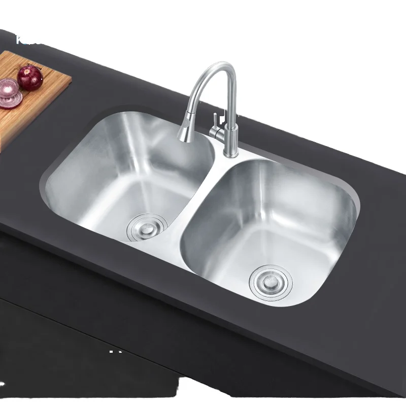 Modern Double Hole Stainless Steel Outdoor/Indoor Smart Kitchen Sink