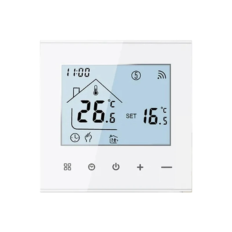 Tuya Warm Floor Thermostat 16A Smart Wifi Temperature Controller Water Heating Thermostat Of Remote Control For Home White