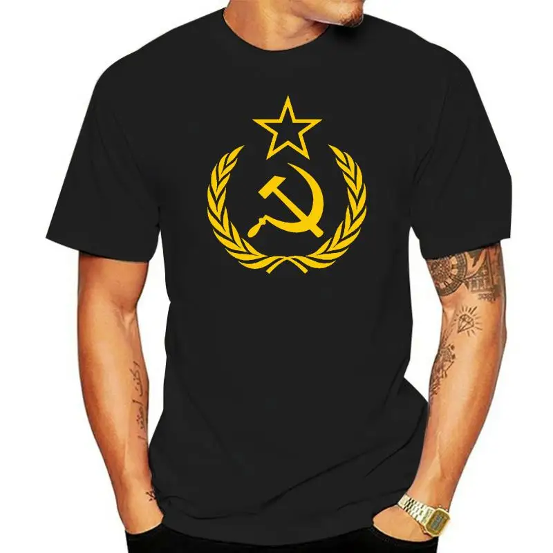 2022 New Summer Tee Shirt CCCP T-Shirt, Russia T Shirt, Hammer & Sickle, Soviet Union, USSR Communist Cool T-shirt