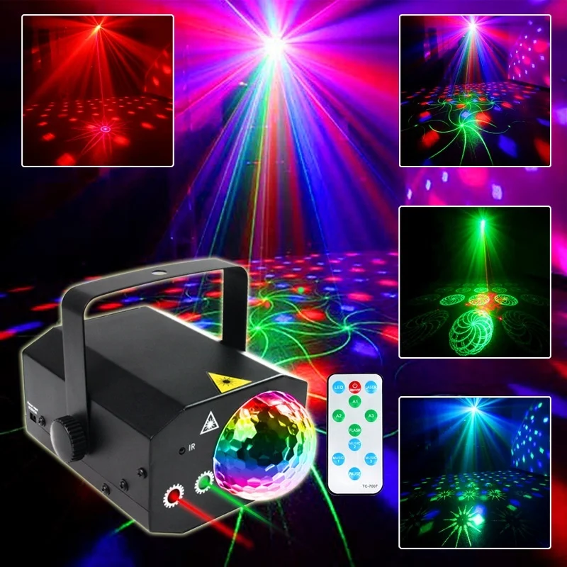 

Party Lights Dj Disco Ball Light Laser Projector Light Strobe Stage Lighting Birthday Christmas Wedding Club Interior Decoration