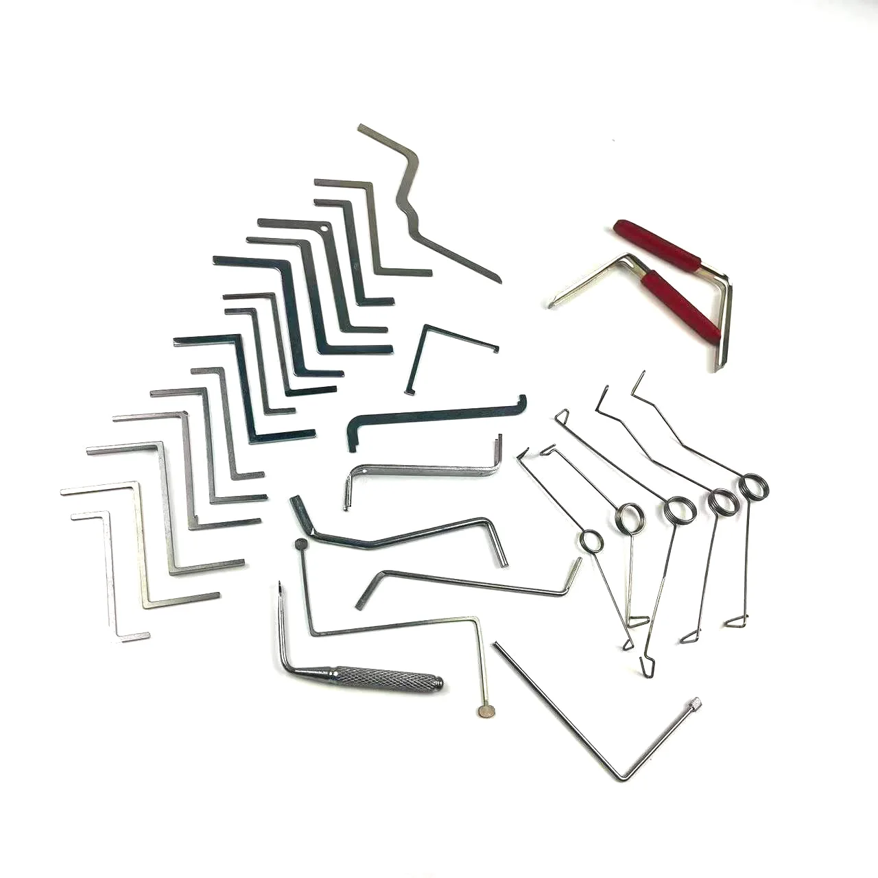 HUK 30pcs Tension Wrench Tool Push Rod Locksmith Supply for Many Locks