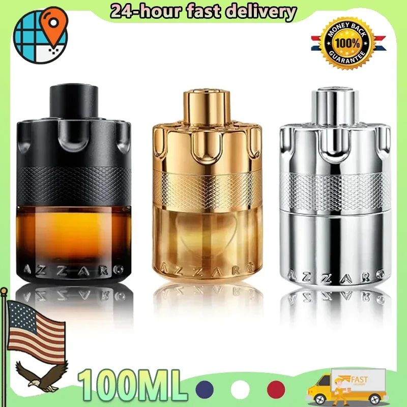 Azzaro Wanted Series 100ml Eau De Parfum Spray French Original Luxury Perfumes Cologne for Men Pheromones Perfume Attract Women